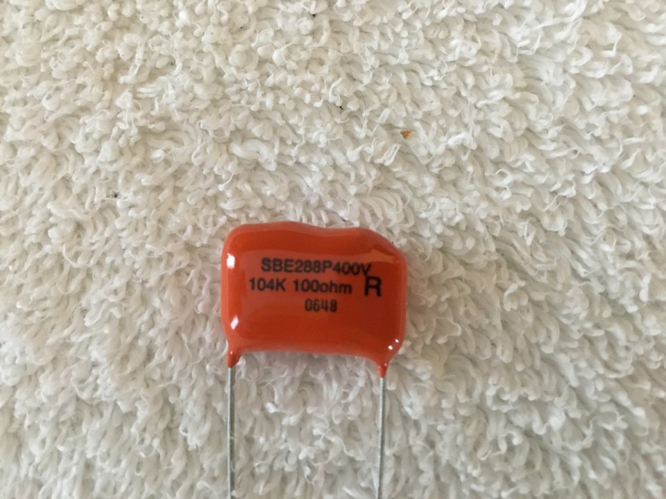 CONDENSATORE SPRAGUE ARANCIONE GOCCIA 0,0012uF 600V 6PS MODELLO TRIBLE BED - Foto 6