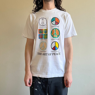 Vintage T Shirt The Art of Peace 1991 Single Stitch Size M Picasso Warhol  Monet