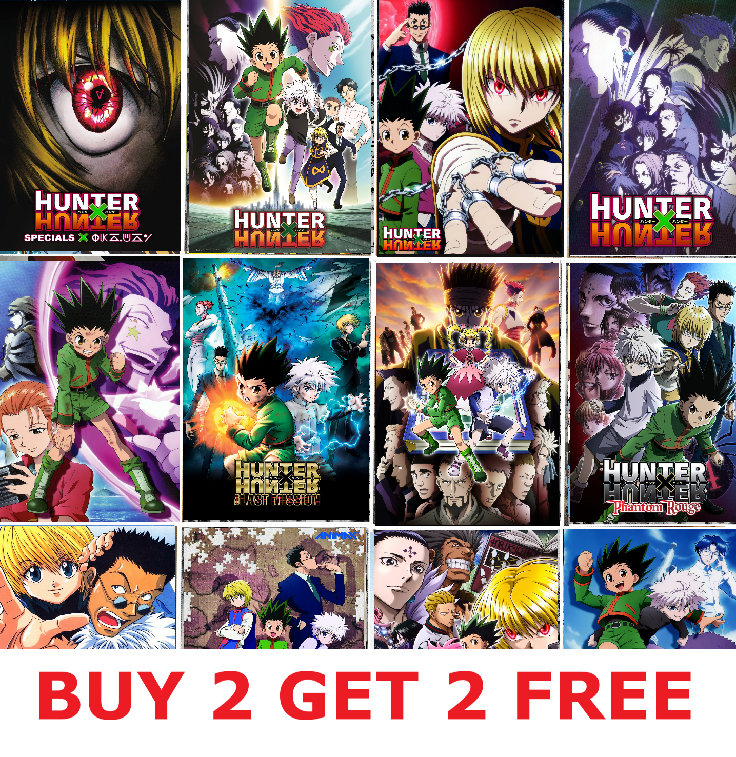 10€ sur Hunter X Hunter Poster Manga Anime - Décoration de la