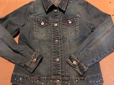 Girls size XL Blue Jean Jacket Arizona NWOT Embellished