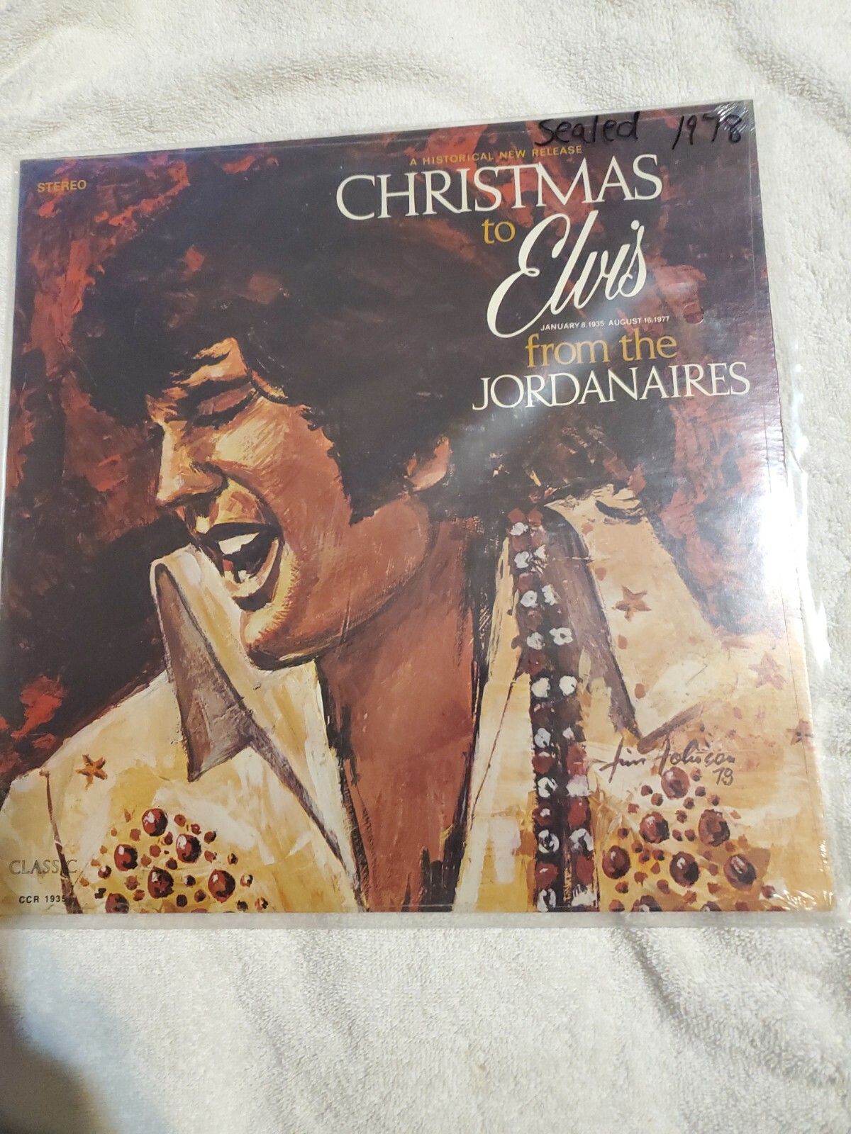 Elvis Presley Christmas to Elvis From The Jordanaires Vinyl LP NEW SEALED