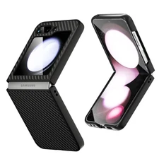 For Samsung Galaxy Z Flip 5 5G Case Slim Carbon Fiber Shockproof Hard Back Cover