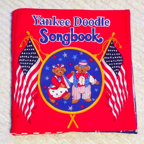 Fabric Baby Book Yankee Doodle Song book V.I.P. Cranston Printworks USA complete - Picture 8 of 9