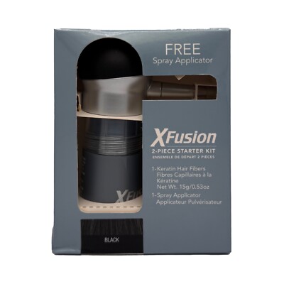 Xfusion Keratin Hair Fibers  With Spray Applicator 15G / 0.53 oz