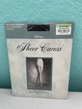 Worthington Sheer Caress Pantyhose Average Medium OFF BLACK Control Top JcPenny
