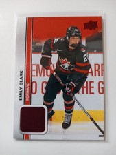 2023 Team Canada Juniors Emily Clark Red #57 Parallel Woman Hockey