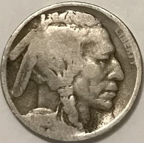1918 D Indian Head Buffalo Nickel VG-F Very Good-Fine