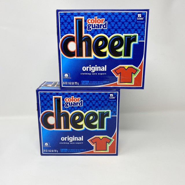 (2) Cheer Color Guard Original Laundry Detergent 26oz New Oldstock 15 ...