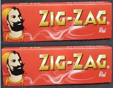 2 Packs Zig Zag Red Rolling Papers Single Wide Best Price USA SHIPPED