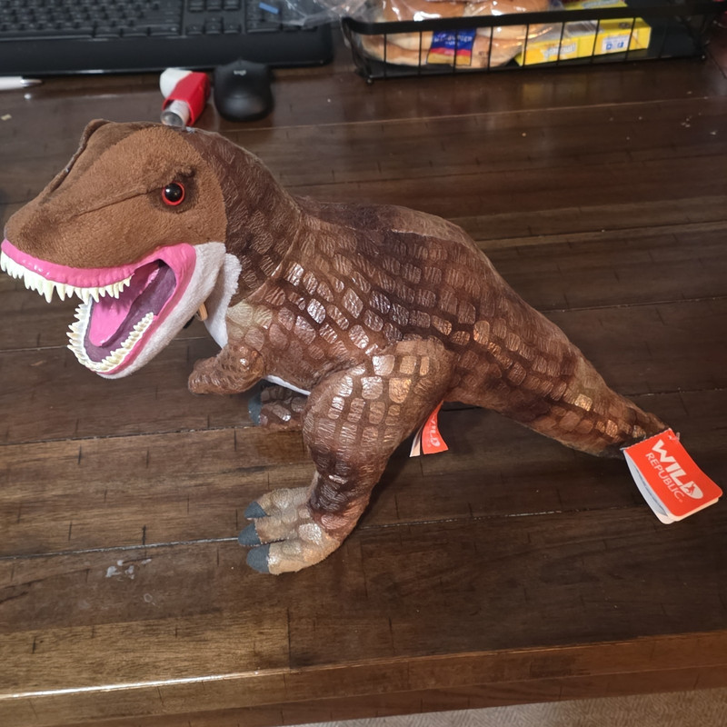Wild Republic T-Rex Dinosaur Plush Stuffed Animal w/ Tag - Saint Louis Zoo