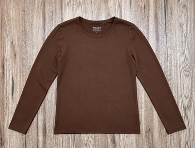 Esprit Langarmshirt Damen Gr. L 100% Baumwolle Braun  