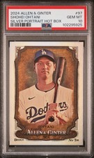 2024 ALLEN & GINTER SILVER PORTRAIT HOT BOX #97 SHOHEI OHTANI PSA 10