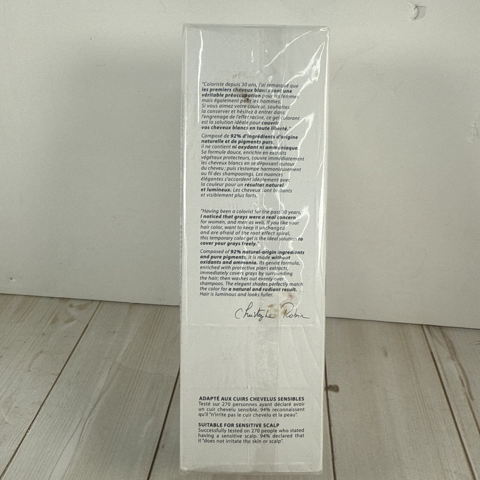 Christophe Robin Temporary Color Gel Dark Blonde Made in Italy 3.4 fl oz NEW NIB