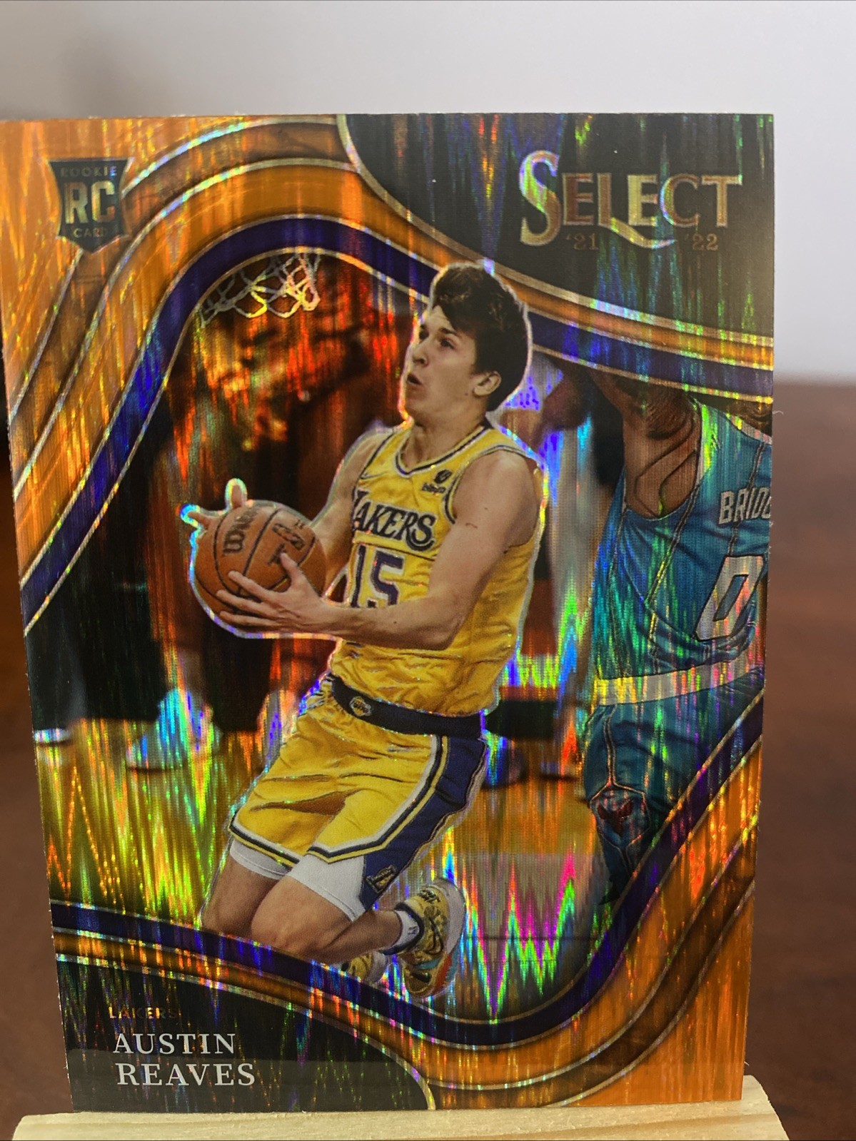 2021-22 Panini Select - Courtside Austin Reaves #248 Orange Flash Prizm (RC)