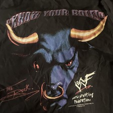 The Rock 1998 Know Your Role WWE T-Shirt Black, Tultex XL