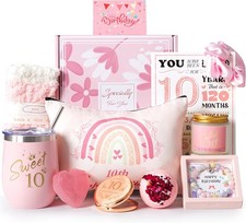 10th Birthday Gifts for Girls,Happy 10th Pamper Gift Basket Ideas for Daughter,