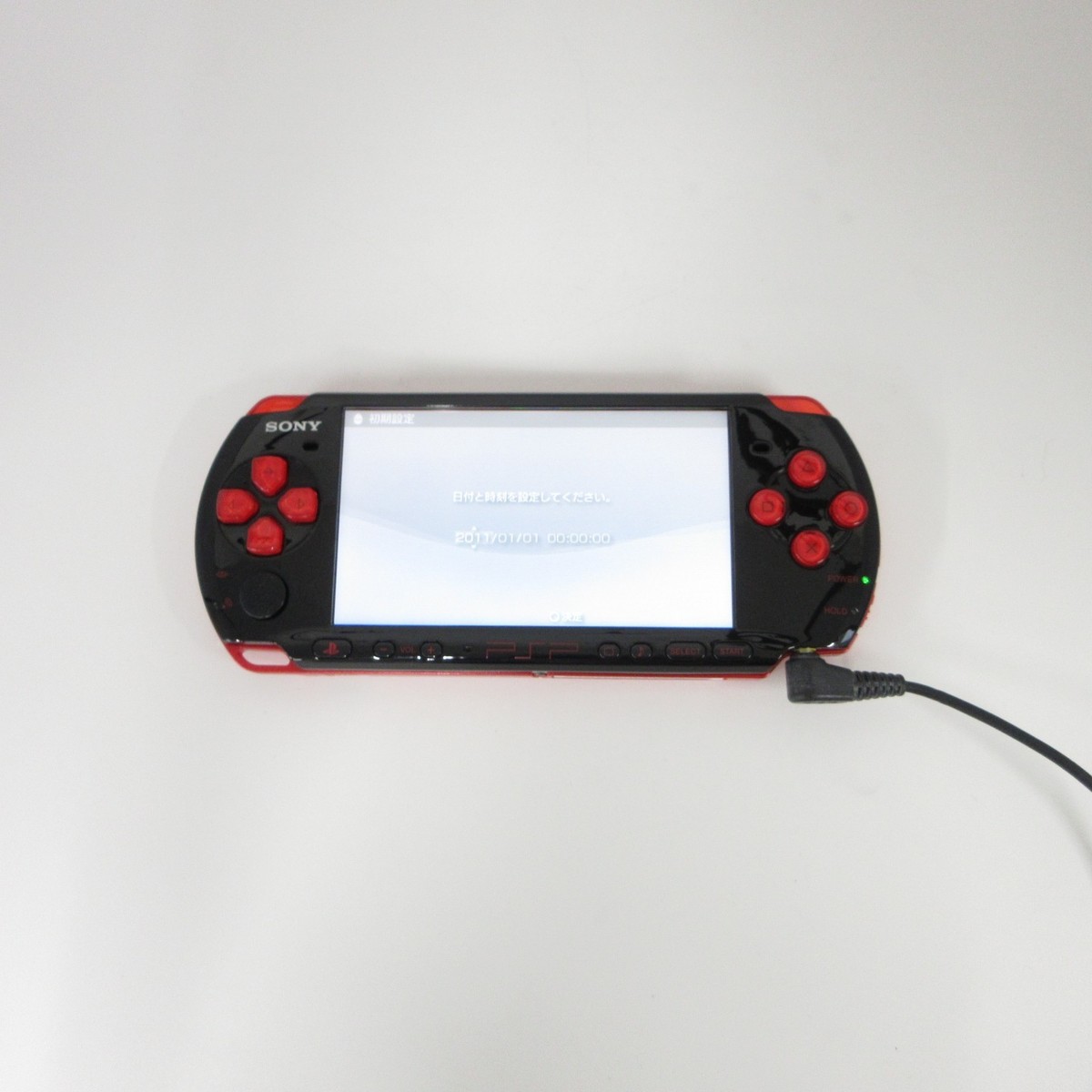 Excellent】Sony PSP-3000 Value Pack Red/Black Console No Battery