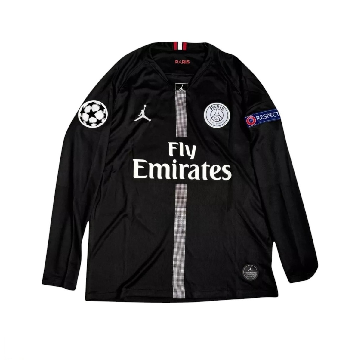 PSG 2018-19 Jersey Champions League Long Sleeve Black - Neymar JR