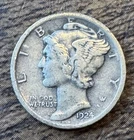 1924 P Mercury Dime Circulated Uncertified US Coin