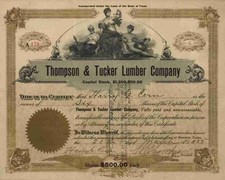 Thompson & Tucker Lumber Company 1925 Willard Houston Texas Douchette Trinity #