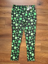 NEW Feeling Festive Shamrock St Patrick's Day leggings sz M