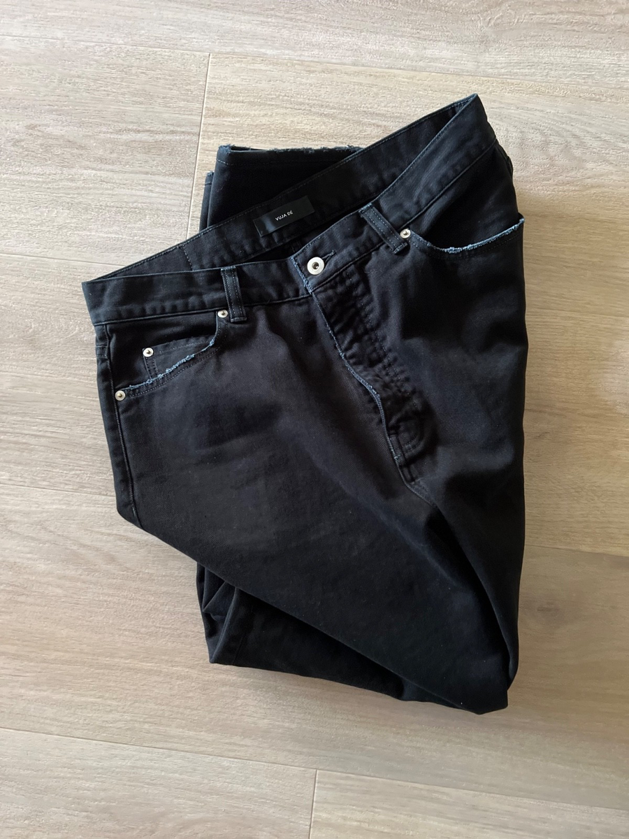 Vuja Dé MILES RELAXED-FIT JEANS M BLUE Vuja Dé Miles “Miles” Black Denim Jeans M – Limited Release | eBay