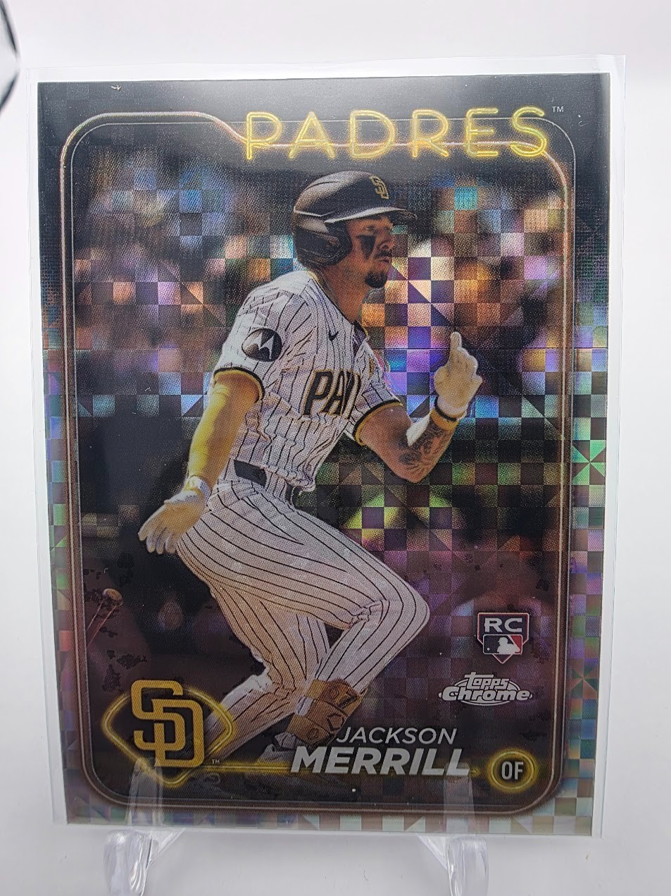 2024 Topps Chrome - Jackson Merrill #207 X-Fractor (RC) True Rookie