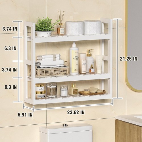 Verstellbares Schicht Badezimmerregal - Wandmontage Organizer - Bild 4 von 9