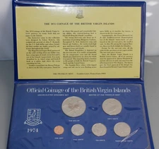 1974 British Virgin Islands Uncirculated 6 Coin Specimen Set