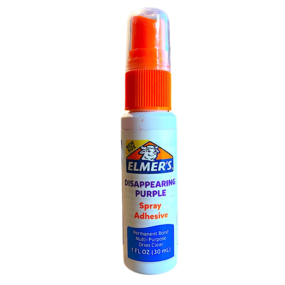 NEW Elmer’s Spray Glue Adhesive, Disappearing Purple - 1 Fl Oz FREE SHIPPING 10z