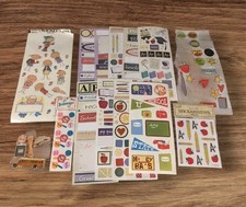 Stickers School Days Scrapbooking Sheets Teachers New  Used Assorted Set Of 15