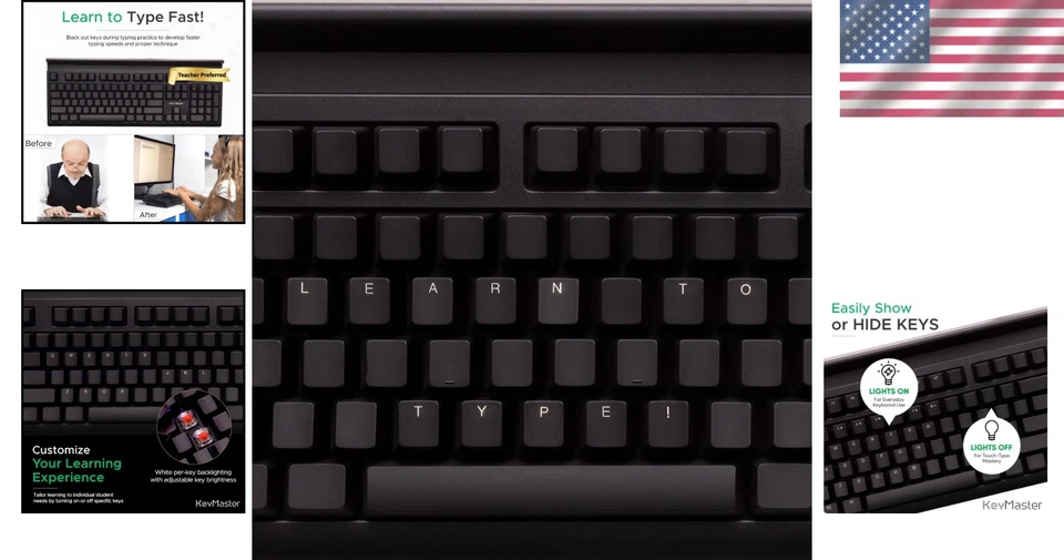 Backlit Keyboard for Typing Mastery - Image 2 of 4