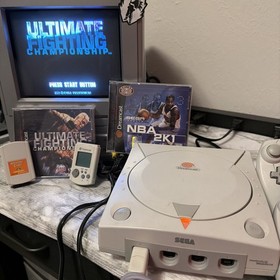 SEGA Dreamcast HKT-3020 Console Bundle Lot with 3 games & More- Cleaned-Tested