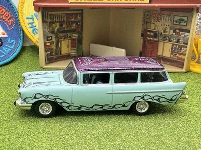 ICE CUBE ドジャース仕様 ローライダー車 1/24 Muscle Machines 1957 Chevy Nomad Lowrider West Coast Choppers