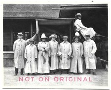 Vintage 1910 Photo of Rich Men Women Trenchcoats Estes Park Colorado Wagon Tour