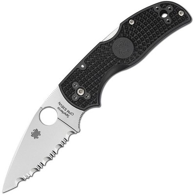 Spyderco Native 5 Serrated Edge mit CPM-S30V Klinge und FRN-Nylon Griff, schwarz