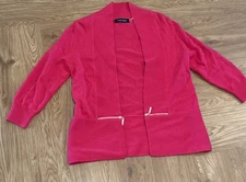 Ivanka Trump Pink Cardigan 3/4 Sleeves Size MEDIUM