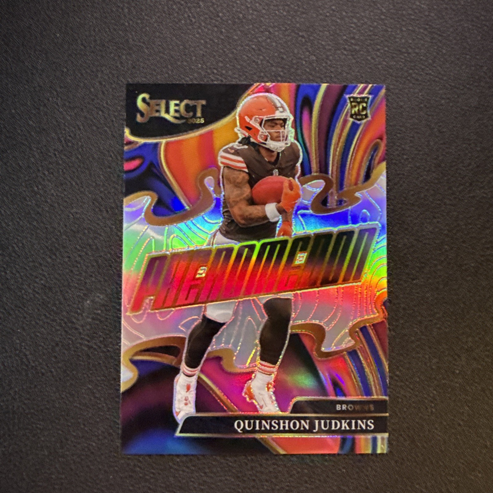 2025 Panini Select Quinshon Judkins Phenomenon Rookie RC #6 Browns