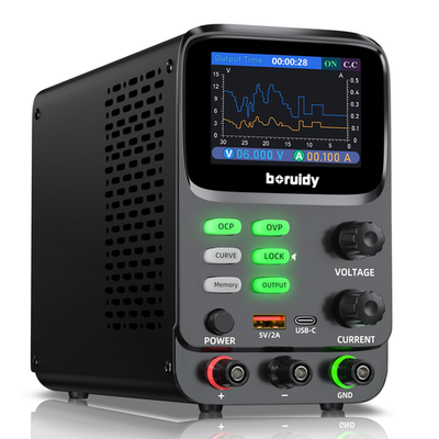 #ad DC Power Supply Variable 30V 5A 5 Digit TFT Display 0.01Ma 0.1Mv Display Double $262.99