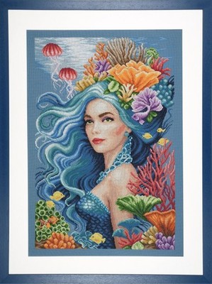 Lanarte Counted Cross Stitch Kit Beauty of the Sea Evenweave