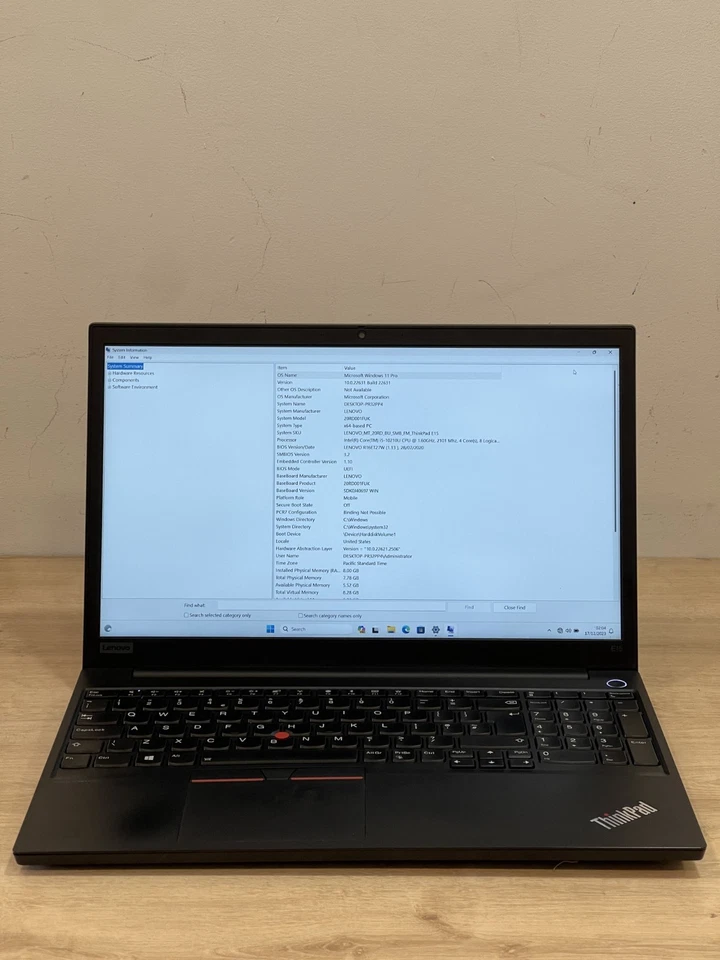 Lenovo ThinkPad E15 · i3-10210U · 8GB · 256GB, photo 1 of 5