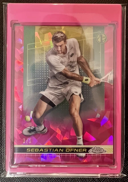 2024 Topps Chrome Sapphire Tennis Sebastian Ofner Padparadscha 1/1