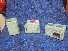 MFZ Vintage 1950s Germany Stove Tin Toy Kitchen Appliances Replica