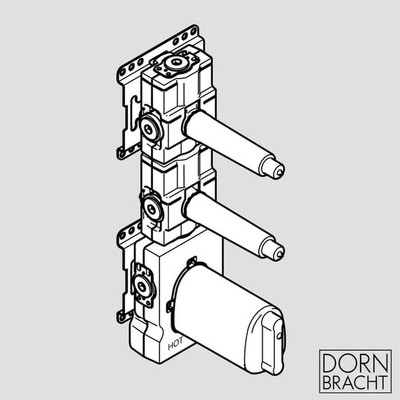 Dornbracht xTOOL Unterputz Thermostat Modul mit 2 Ventilen 3552197090 UVP 1250£+