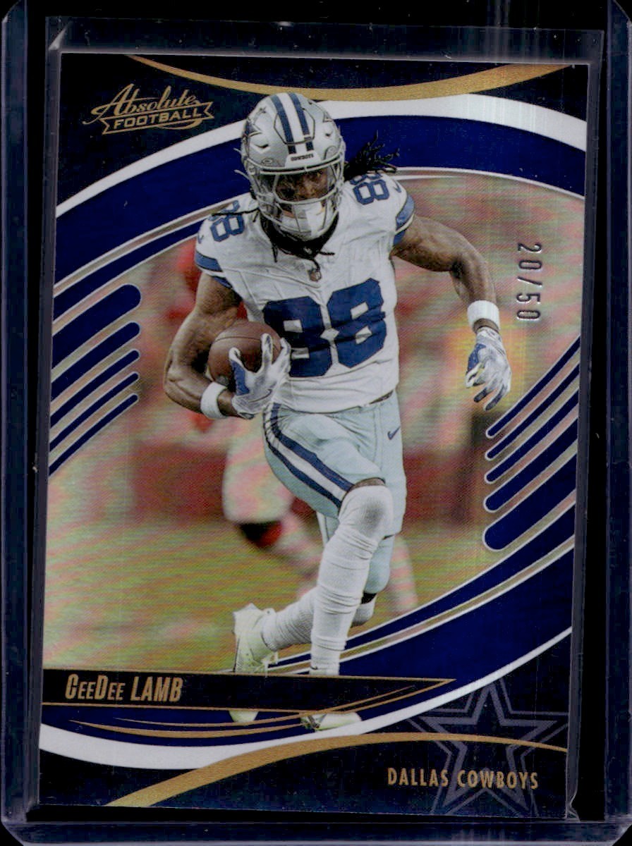 2025 Panini Absolute #29 CeeDee Lamb /50 Spectrum Blue Cowboys