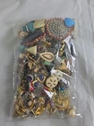 Mixed vintage/modern costume jewelry EARRINGs lot - wearable 1.8 Lb. Bag #10