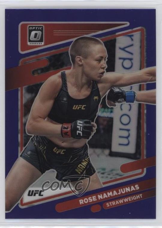 2022 Panini Donruss Optic UFC Purple Prizm Rose Namajunas #90 02v3