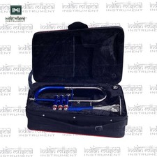 Bb 3 Valve Flugel Horn Brass Instrument Polished Brass Finish With Hard Case