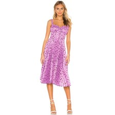 Vestido Delfi Collective Amora Púrpura Corazón Plisado Talla Pequeña