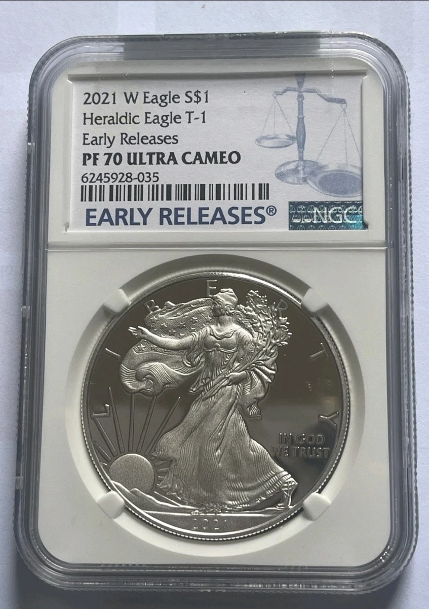 2021-W Heraldic Silver Eagle T-1, representative item